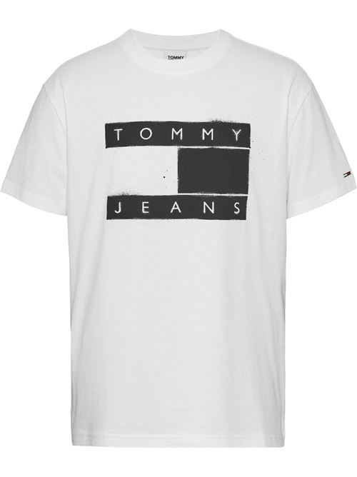t-shirt Tommy Jeans | DM0DM17715YBR BIANCO